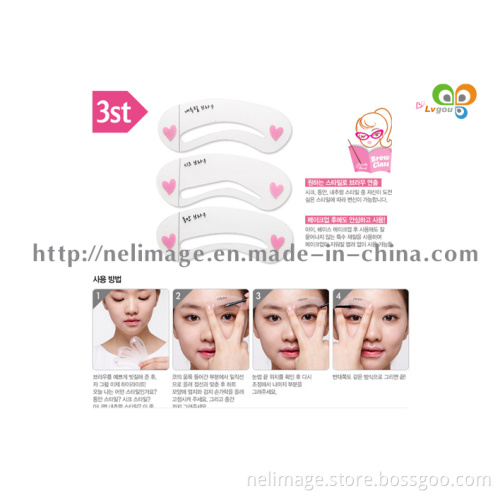 Draw Eyebrow Shaping Card Model Aid Tools Brow Class